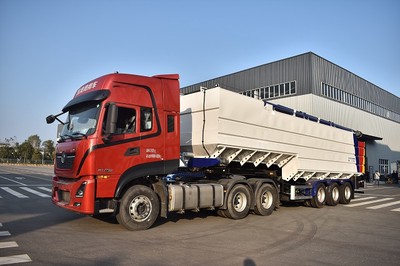 60CBM Animal Feed Semitrailer with truck