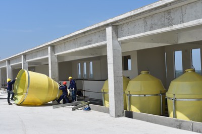 FRP Galvanized Feed Silo with Feeding Tool Anti-Corrosion Feed Storage Equipment
